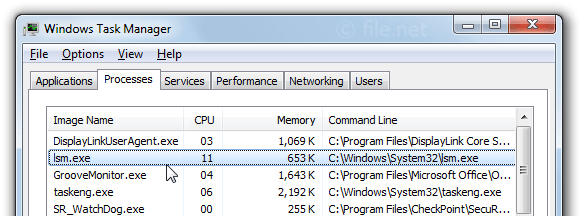 Windows Task Manager with lsm