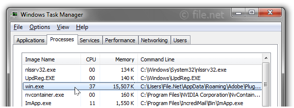 Windows Task Manager with Win